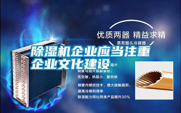 除濕機企業(yè)應(yīng)當(dāng)注重企業(yè)文化建設(shè)