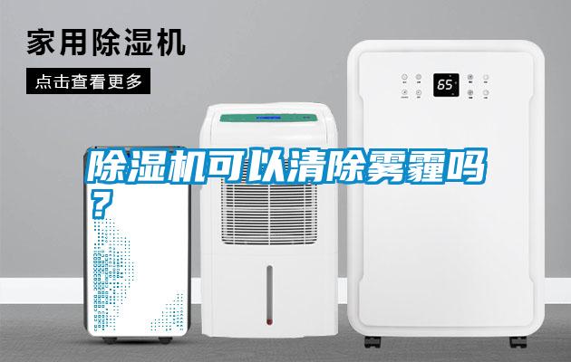 除濕機(jī)可以清除霧霾嗎？