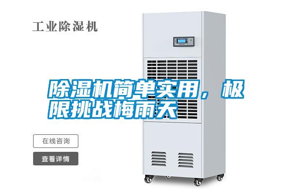除濕機簡單實用，極限挑戰(zhàn)梅雨天