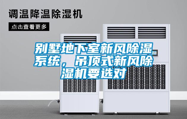 別墅地下室新風除濕系統(tǒng)，吊頂式新風除濕機要選對