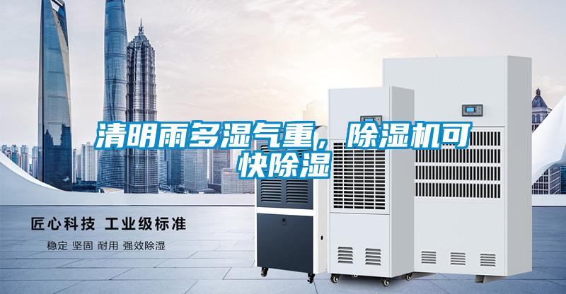清明雨多濕氣重，除濕機可快除濕