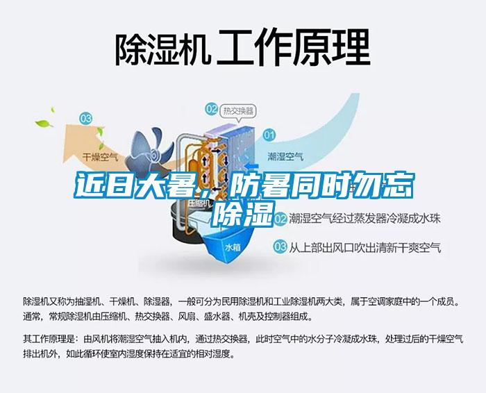近日大暑，防暑同時(shí)勿忘除濕