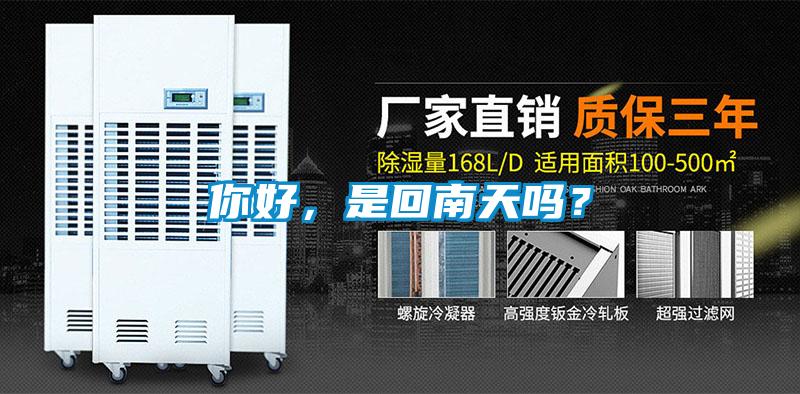 你好，是回南天嗎？