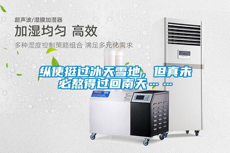 縱使挺過冰天雪地，但真未必熬得過回南天……