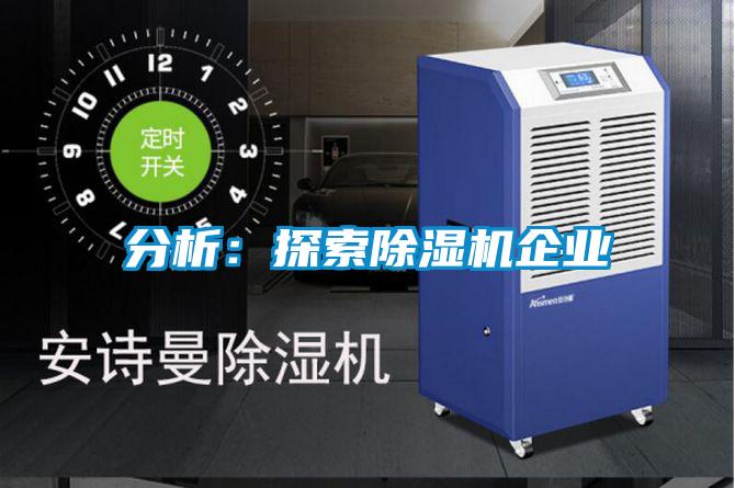 分析：探索除濕機企業(yè)