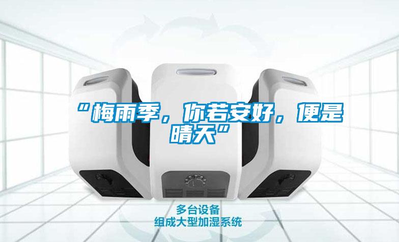 “梅雨季，你若安好，便是晴天”