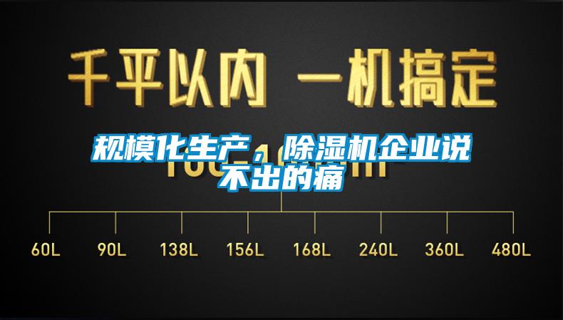 規(guī)?；a(chǎn)，除濕機(jī)企業(yè)說不出的痛