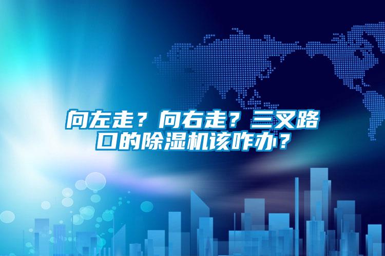 向左走？向右走？三叉路口的除濕機(jī)該咋辦？