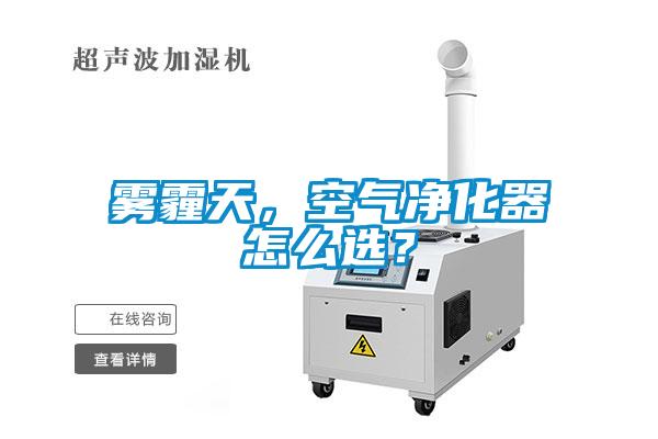 霧霾天，空氣凈化器怎么選？