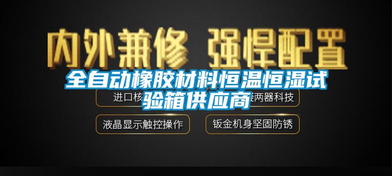 全自動橡膠材料恒溫恒濕試驗箱供應商