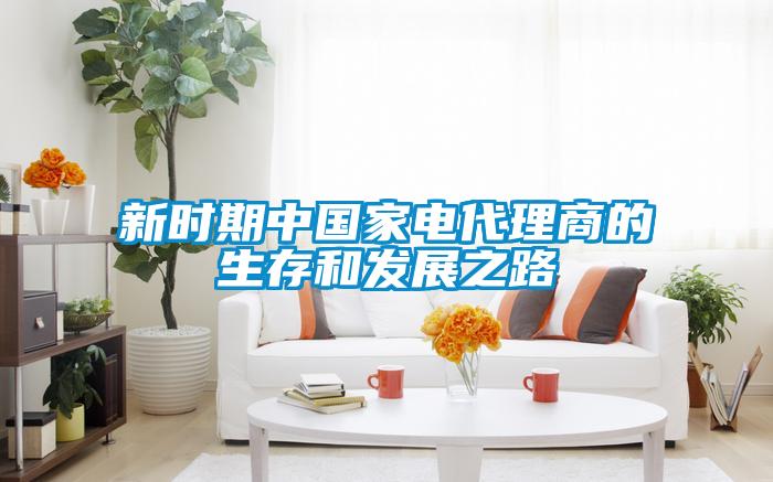 新時(shí)期中國(guó)家電代理商的生存和發(fā)展之路