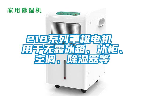 218系列罩極電機(jī) 用于無霜冰箱、冰柜、空調(diào)、除濕器等