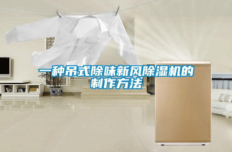 一種吊式除味新風除濕機的制作方法