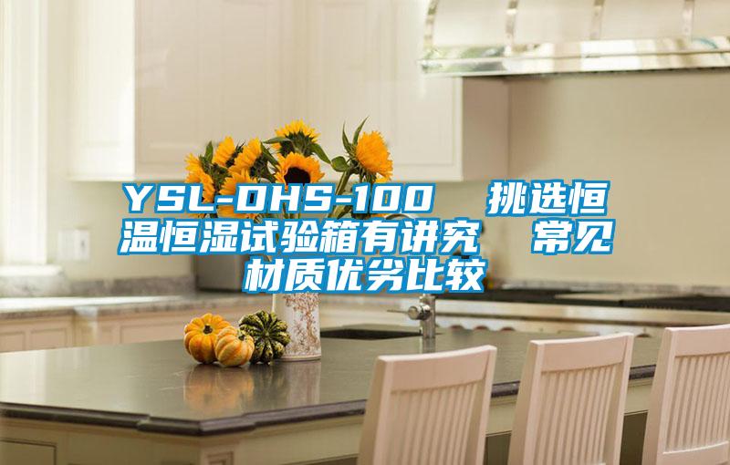 YSL-DHS-100  挑選恒溫恒濕試驗(yàn)箱有講究  常見材質(zhì)優(yōu)劣比較