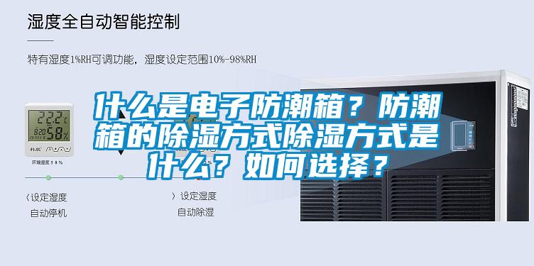 什么是電子防潮箱？防潮箱的除濕方式除濕方式是什么？如何選擇？