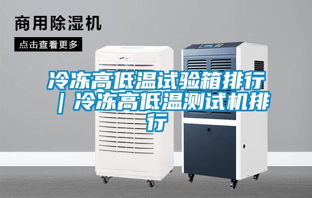 冷凍高低溫試驗(yàn)箱排行｜冷凍高低溫測試機(jī)排行