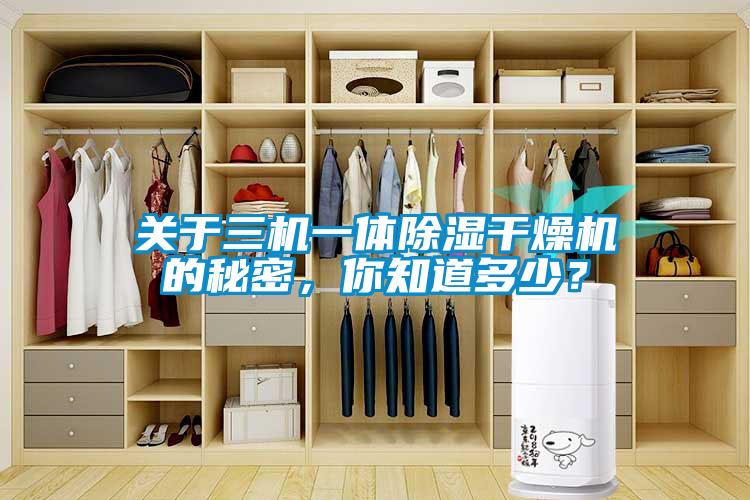 關(guān)于三機(jī)一體除濕干燥機(jī)的秘密，你知道多少？