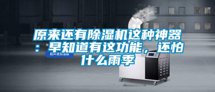 原來還有除濕機(jī)這種神器：早知道有這功能，還怕什么雨季