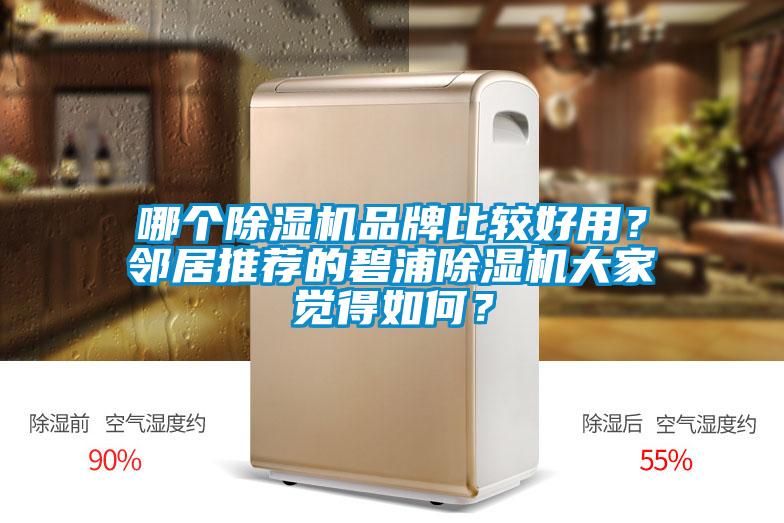 哪個(gè)除濕機(jī)品牌比較好用？鄰居推薦的碧浦除濕機(jī)大家覺得如何？