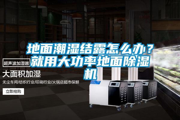 地面潮濕結(jié)露怎么辦？就用大功率地面除濕機