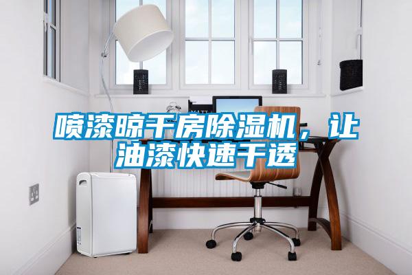 噴漆晾干房除濕機(jī)，讓油漆快速干透
