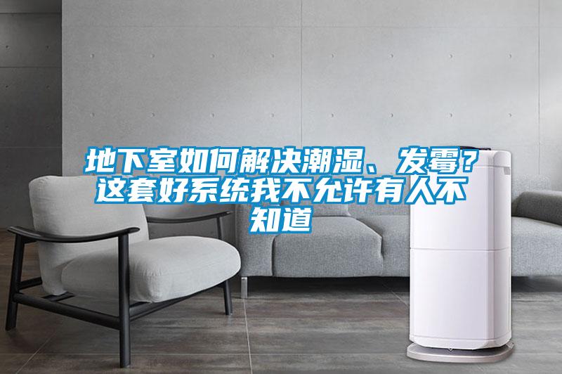 地下室如何解決潮濕、發(fā)霉？這套好系統(tǒng)我不允許有人不知道