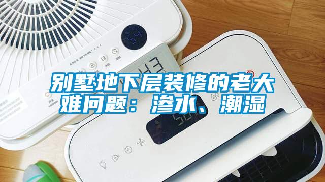 別墅地下層裝修的老大難問題：滲水、潮濕
