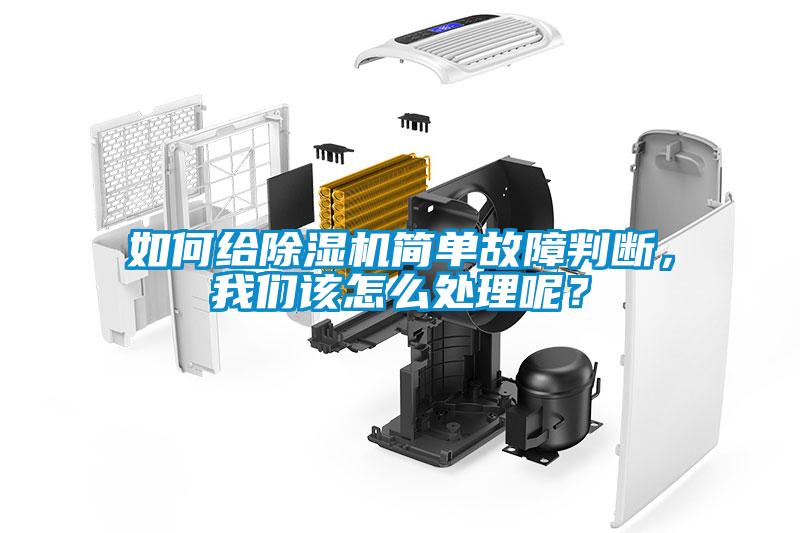 如何給除濕機(jī)簡單故障判斷，我們?cè)撛趺刺幚砟兀?></div>
								<div   id=
