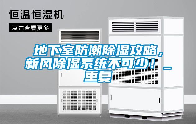 地下室防潮除濕攻略，新風(fēng)除濕系統(tǒng)不可少！_重復(fù)