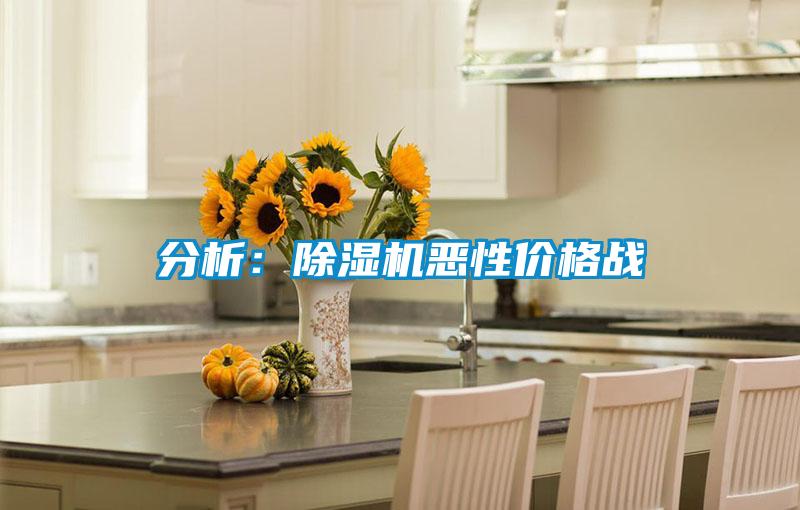 分析：除濕機(jī)惡性價格戰(zhàn)