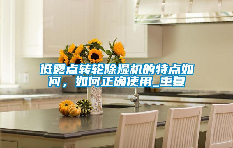 低露點(diǎn)轉(zhuǎn)輪除濕機(jī)的特點(diǎn)如何，如何正確使用_重復(fù)