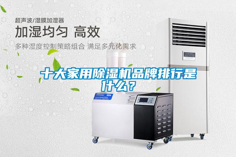 十大家用除濕機品牌排行是什么？