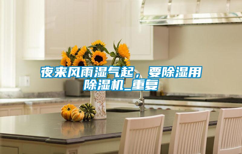 夜來(lái)風(fēng)雨濕氣起，要除濕用除濕機(jī)_重復(fù)
