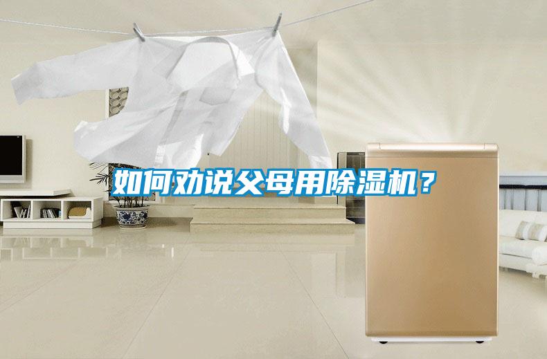 如何勸說父母用除濕機？