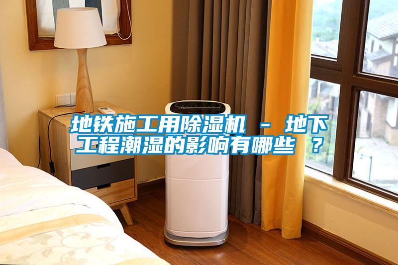 地鐵施工用除濕機 - 地下工程潮濕的影響有哪些 ？