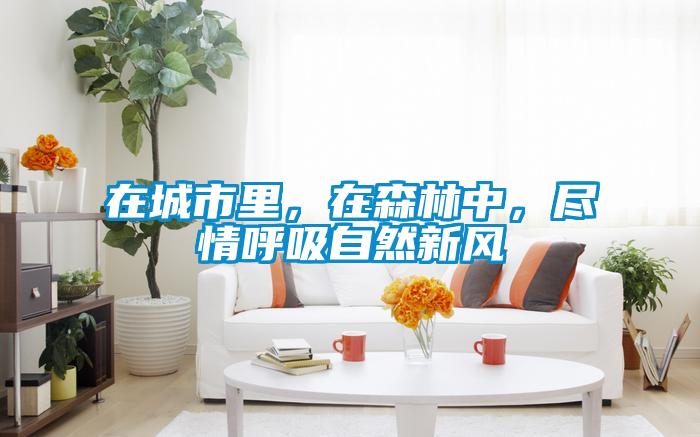 在城市里，在森林中，盡情呼吸自然新風(fēng)