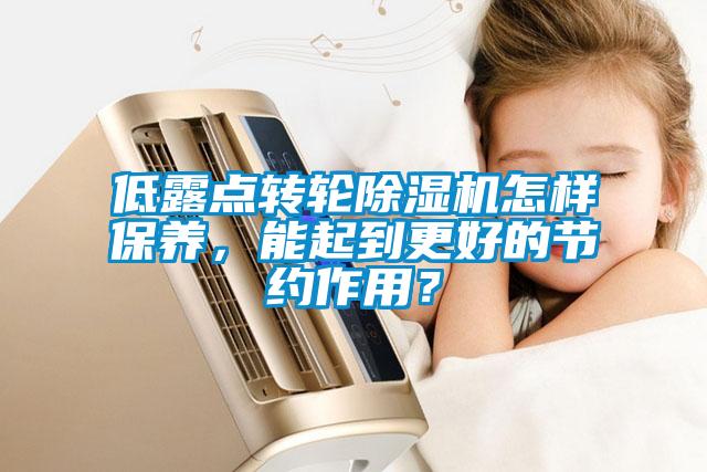 低露點(diǎn)轉(zhuǎn)輪除濕機(jī)怎樣保養(yǎng)，能起到更好的節(jié)約作用？