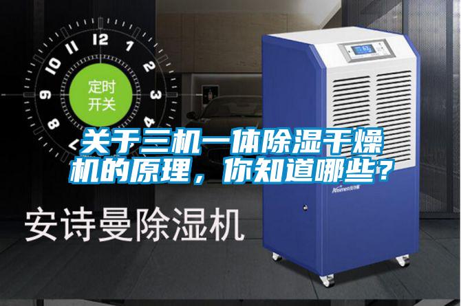 關(guān)于三機(jī)一體除濕干燥機(jī)的原理，你知道哪些？