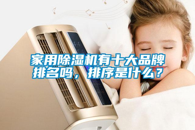 家用除濕機有十大品牌排名嗎，排序是什么？