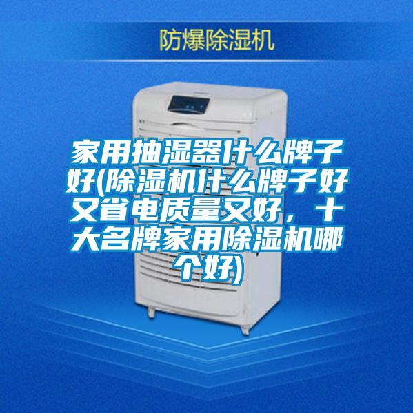家用抽濕器什么牌子好(除濕機什么牌子好又省電質量又好，十大名牌家用除濕機哪個好)