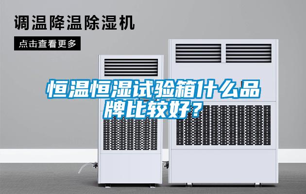 恒溫恒濕試驗(yàn)箱什么品牌比較好？