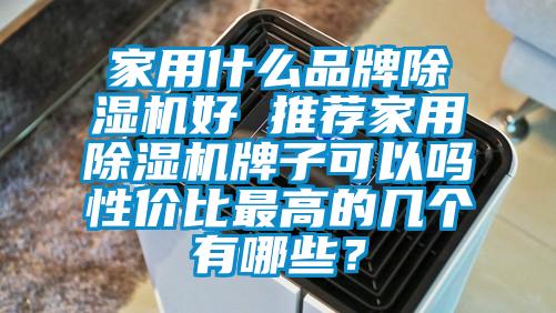 家用什么品牌除濕機(jī)好 推薦家用除濕機(jī)牌子可以嗎性價比最高的幾個有哪些？