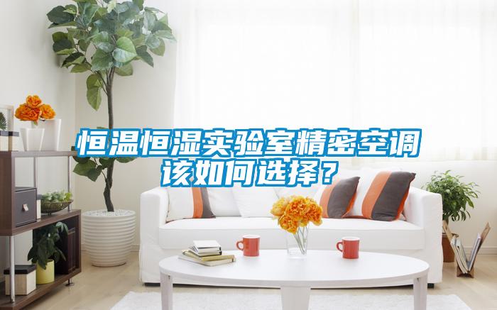 恒溫恒濕實驗室精密空調該如何選擇？