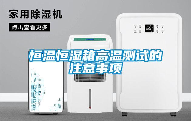 恒溫恒濕箱高溫測(cè)試的注意事項(xiàng)