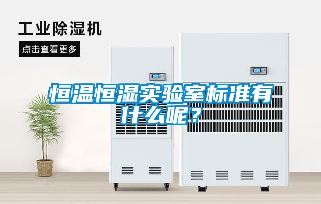 恒溫恒濕實驗室標準有什么呢？