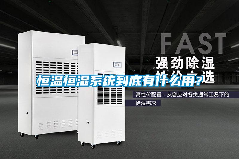 恒溫恒濕系統(tǒng)到底有什么用？