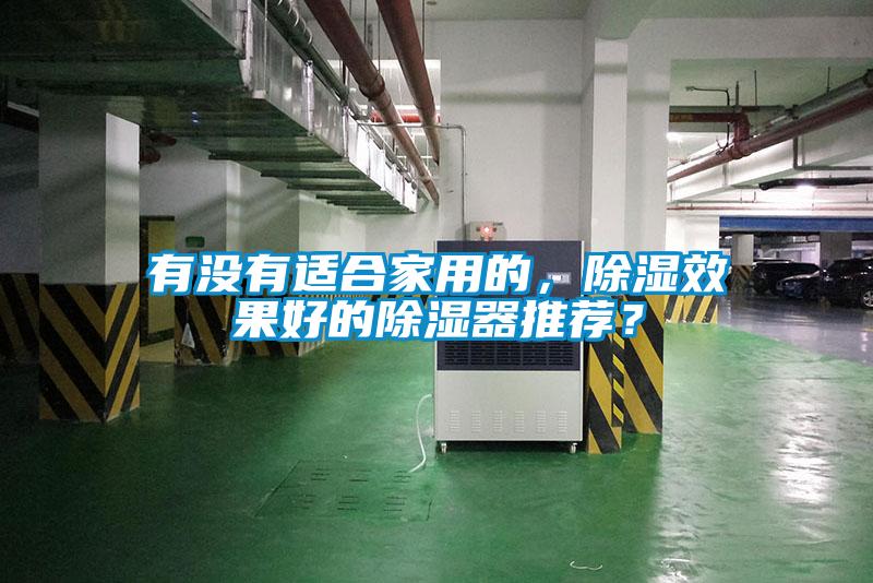 有沒有適合家用的，除濕效果好的除濕器推薦？