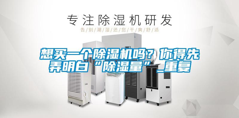 想買一個除濕機嗎？你得先弄明白“除濕量”_重復(fù)