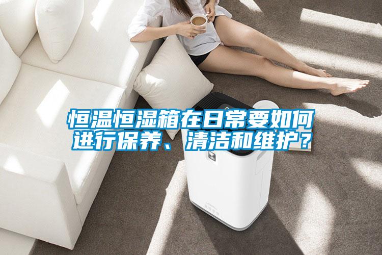 恒溫恒濕箱在日常要如何進行保養(yǎng)、清潔和維護？