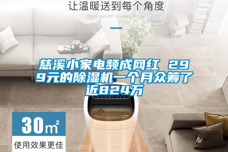慈溪小家電頻成網(wǎng)紅 299元的除濕機一個月眾籌了近824萬